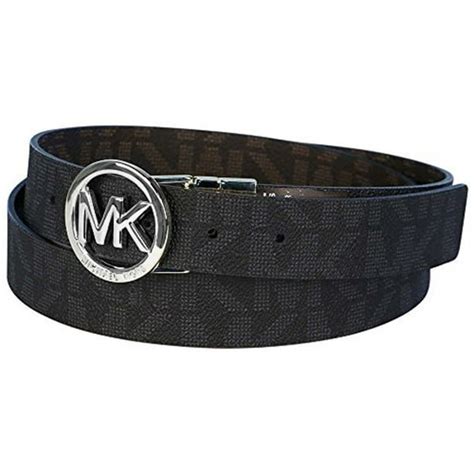 michael kors mens black reversiable logo|Reversible Signature Logo Belt .